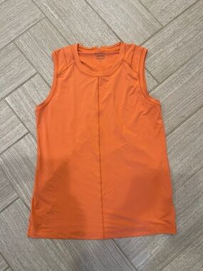 Athleta Orange Sleeveless Performance Tank Top